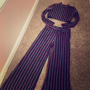 Two piece multi colored set